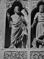 Reims, Cathedrale, Facade occidentale, Revers, D'Abraham a Jean-Baptiste; de Melchisedech a Jesus (scene 2) (Un 2eme prophete)